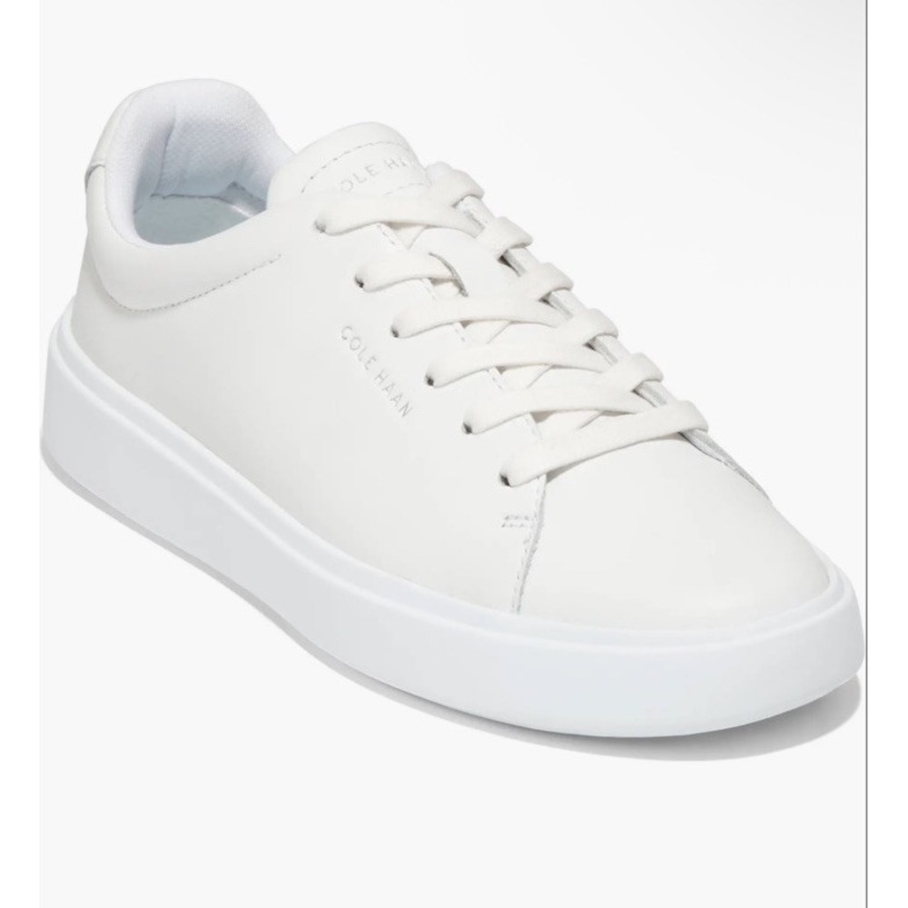 Cole Haan Women’s White Leather Low-Top Sneakers